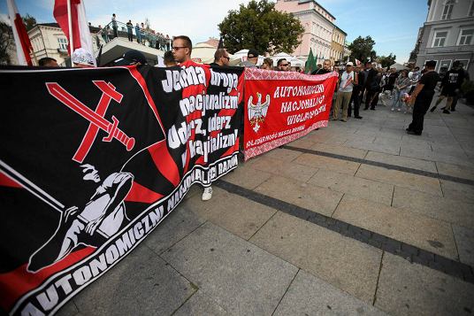 Protest środowisk prawicowych w Radomiu przeciwko emigrantom (zdjęcie ilustracyjne)