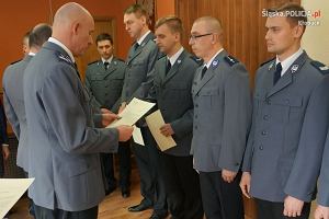 Uroczystość w komendzie policji w Kłobucku