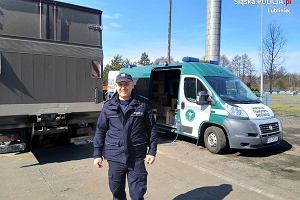 Kontrola na budowie autostrady pod Woźnikami