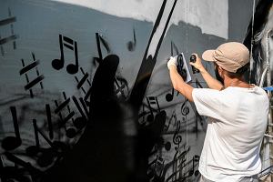 Mural z podobizną Tadeusza Nalepy