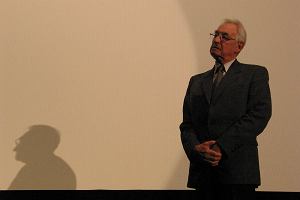 Andrzej Wajda na premierze filmu 
