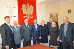 Delegacja rejonu śniatyńskiego z przedstawicielami starostwa częstochowskiego