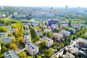 Wizualizacja budynku z 'zielonym dachem' z Katowic