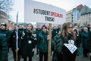 Protest Studentów i Studentek w Poznaniu na pl. Wolności
