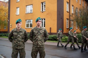 Podchorąży Tomasz Heitzman i podchorąży Ernest Markowski