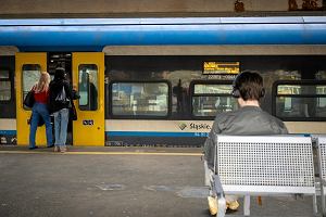 Odjazd pociągu ze stacji PKP Sosnowiec Główny