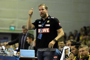 Oliver Roggisch podczas meczu Vive Tauron Kielce - Rhein-Neckar Lowen