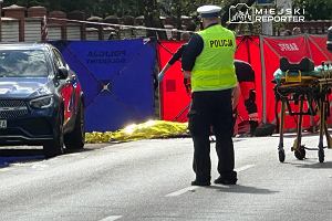 Śmiertelny wypadek na ul. Korkowej w Marysinie Wawerskim