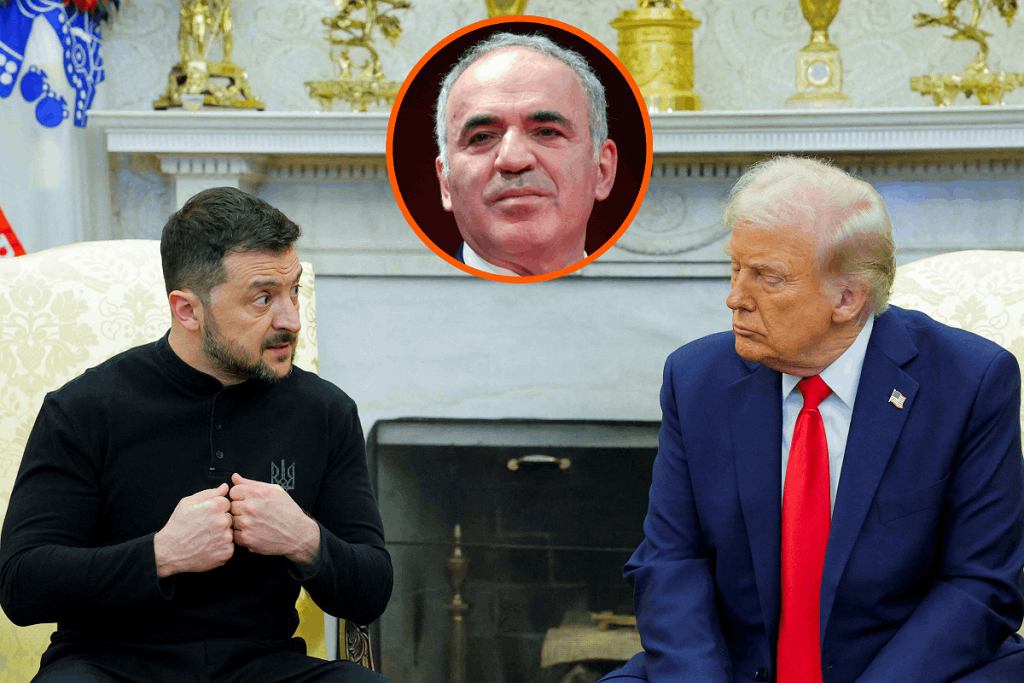 Garri Kasparow / Wołodymyr Zełenski i Donald Trump